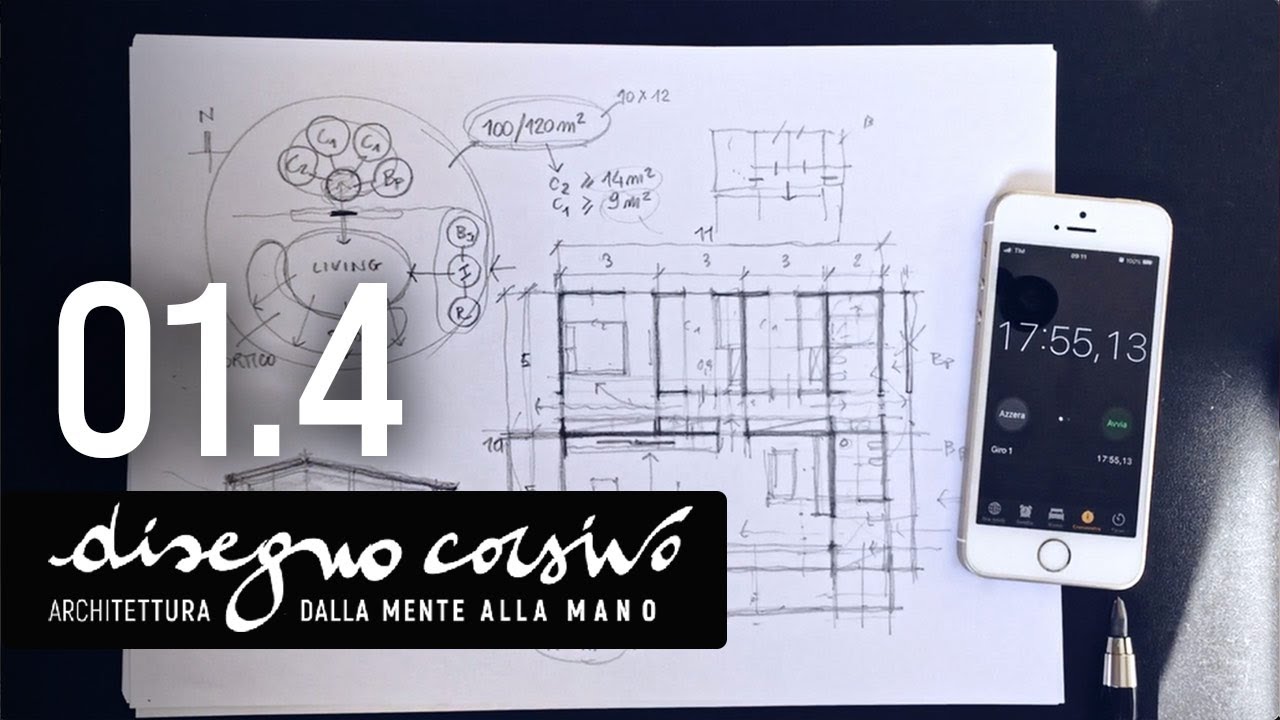 01.4 Esempio pratico - Corso di Disegno Corsivo dell'Architetto Francesco Guerini