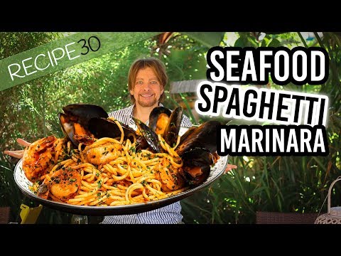 Seafood Spaghetti Marinara, my version