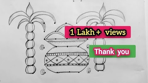 #pongal pot kolam with 7*7 dots | Pongal kolam | Sankranti muggulu #2025