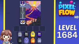 Pixel Flow Level 1684 Solution Walkthrough