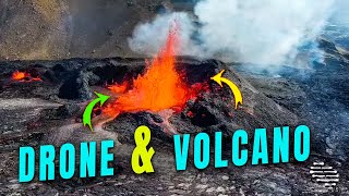 Volcano Eruption Filmed by a Drone