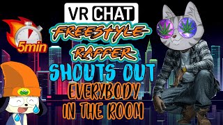 Freestyle Session #1: Manifesto's 5 Minute Freestyle Rap Role Call in the VRChat's Midnight Rooftop