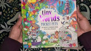 Tiny Worlds Pocket Pets Coloring book quick flip through ~ Project book 2026