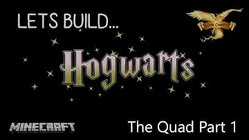 Lets Build Hogwarts in Minecraft Tutorials Part 39. The Quad part 1