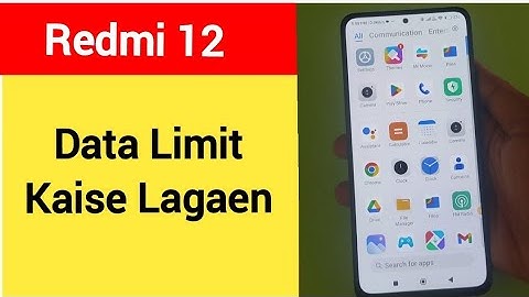 How to set data usage, Redmi 12 data limit Kaise lagaen