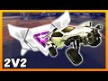 PLAYING TOP 100 PLAYERS IN SUPERSONIC LEGEND 2V2 | HIGH LEVEL ROCKET LEAGUE GAMEPLAY