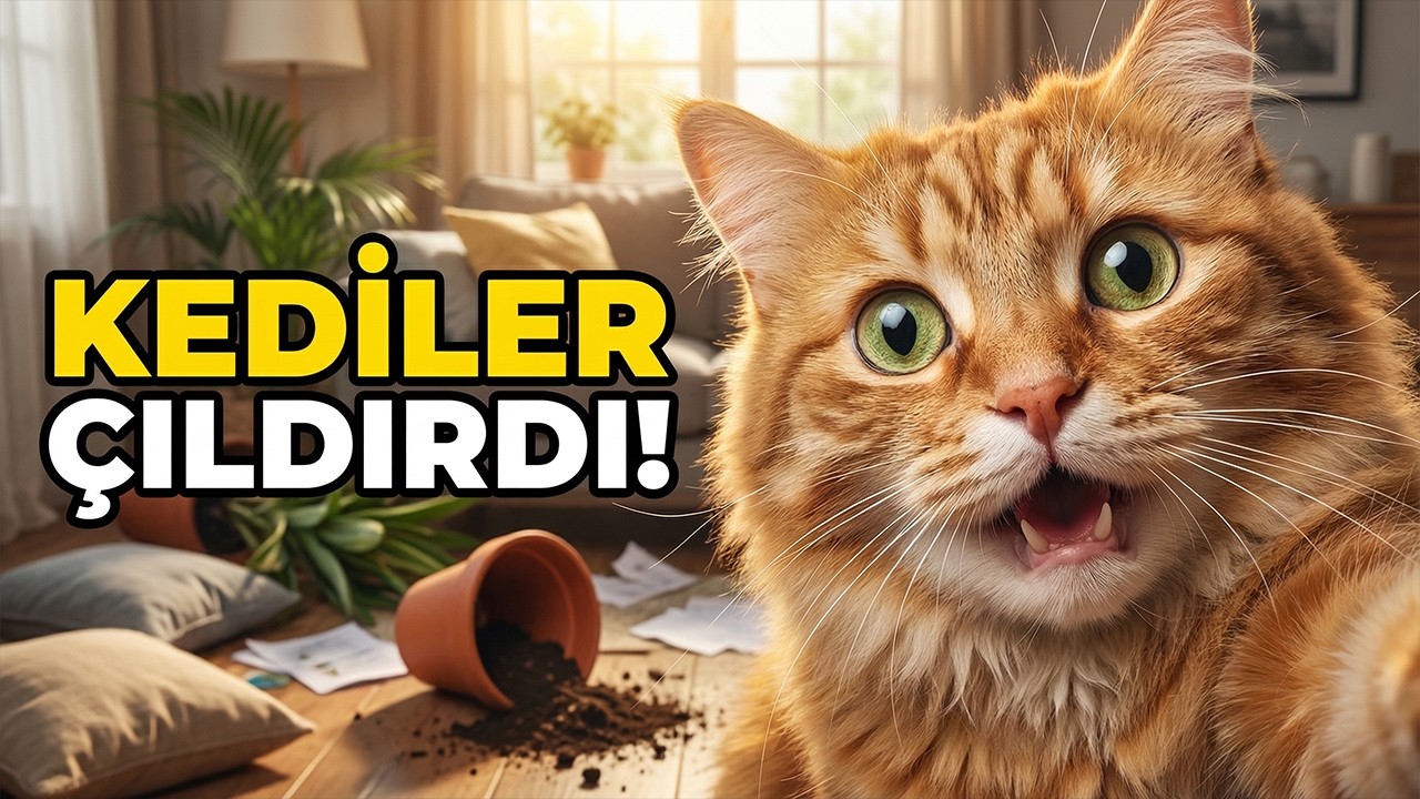 KEDİLER ÇILDIRDI! 🙀 BU KEDİLER EVİ ELE GEÇİRDİ!