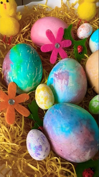Космические яйца на Пасху🥚🥚🐣 #пасха #пасха2023 #яйцанапасху # ...