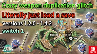 NEW EASY Weapon, Shield Duplication Glitch in Tears of the Kingdom (Switch 1 and 2)