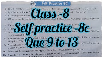 new learning composite mathematics class 8 self practice 8c | Schand maths solutions chapter 8 ex 8c