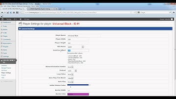 LambertGroup - HTML5 Video Player with RightSide Playlist - Step 3: Player Settings