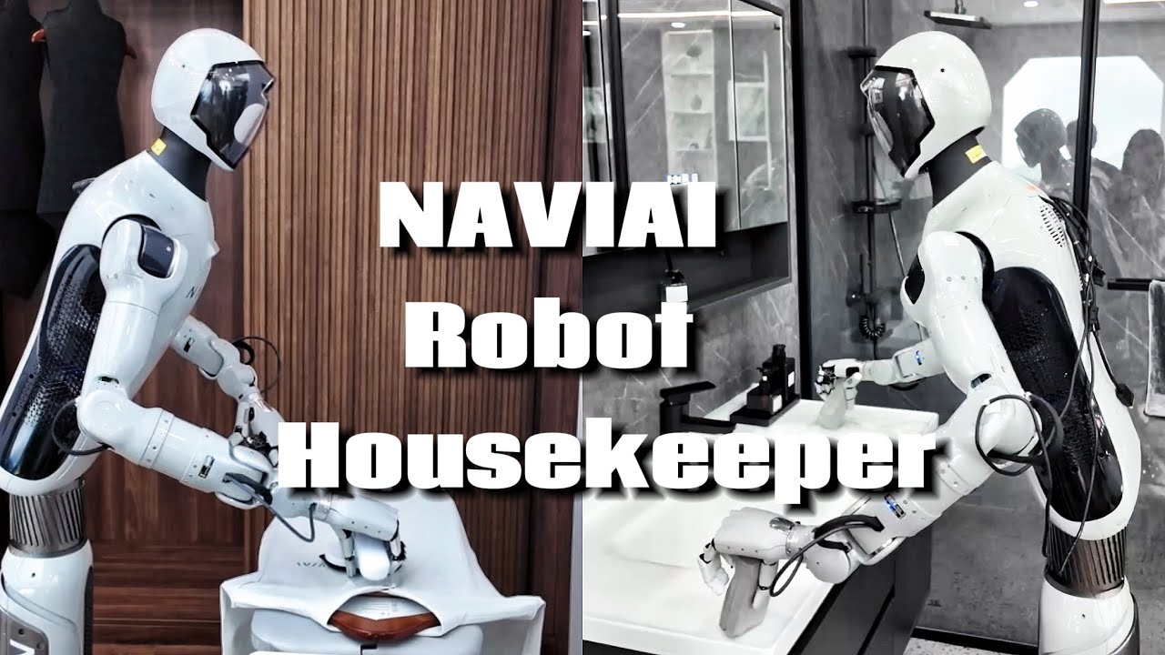 The Robot Housekeeper is here! NAVIAI Humanoid Robot demonstrates Cleaning & Ironing skills