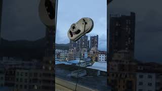 智能遥控家用擦窗器玻璃清洗擦窗机器人  操作视频