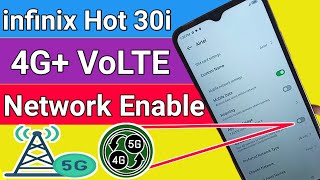 infinix hot 30i 4G+ VoLTE Network enable // Network setting screenshot 3