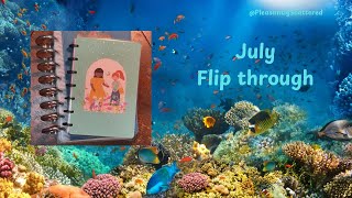 July flip through | diy half letter discbound vertical and mini on the go