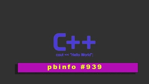 Pbinfo problema #939 - C++ Coding