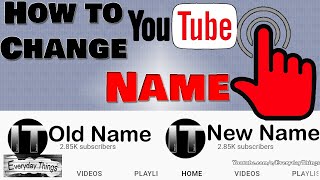 Want to change your  channel name? Now you can, and it won