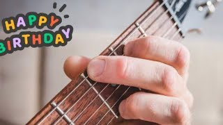 Play happy birthday on guitar.   #learn.    #guitar.     #piano.    #instruments