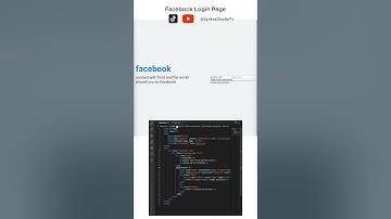 How to Create New Facebook Login Page using HTML & CSS | HTML & CSS projects  #shorts