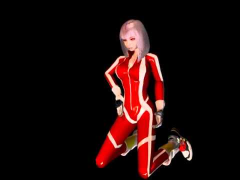 Shade　3DCG　ライダースーツの女の子を動かしてみる.avi