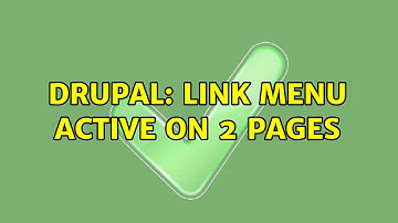 Drupal: Link menu active on 2 pages