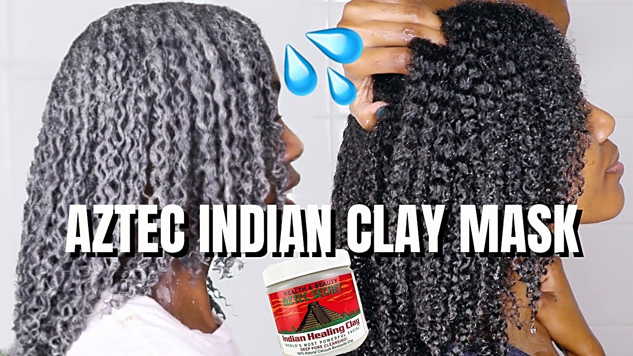 INDIAN AZTEC CLAY MASK ON NATURAL HAIR - TO DETOX, DEFINE, AND REFRESH | NATURAL HAIR REBOOT YouTube