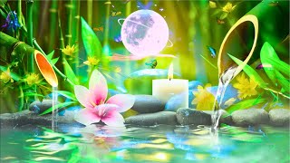 Bamboo Water Fountain and Healing Flute Music - Relaxing Music, Sleep Music, Spa Music, Meditation