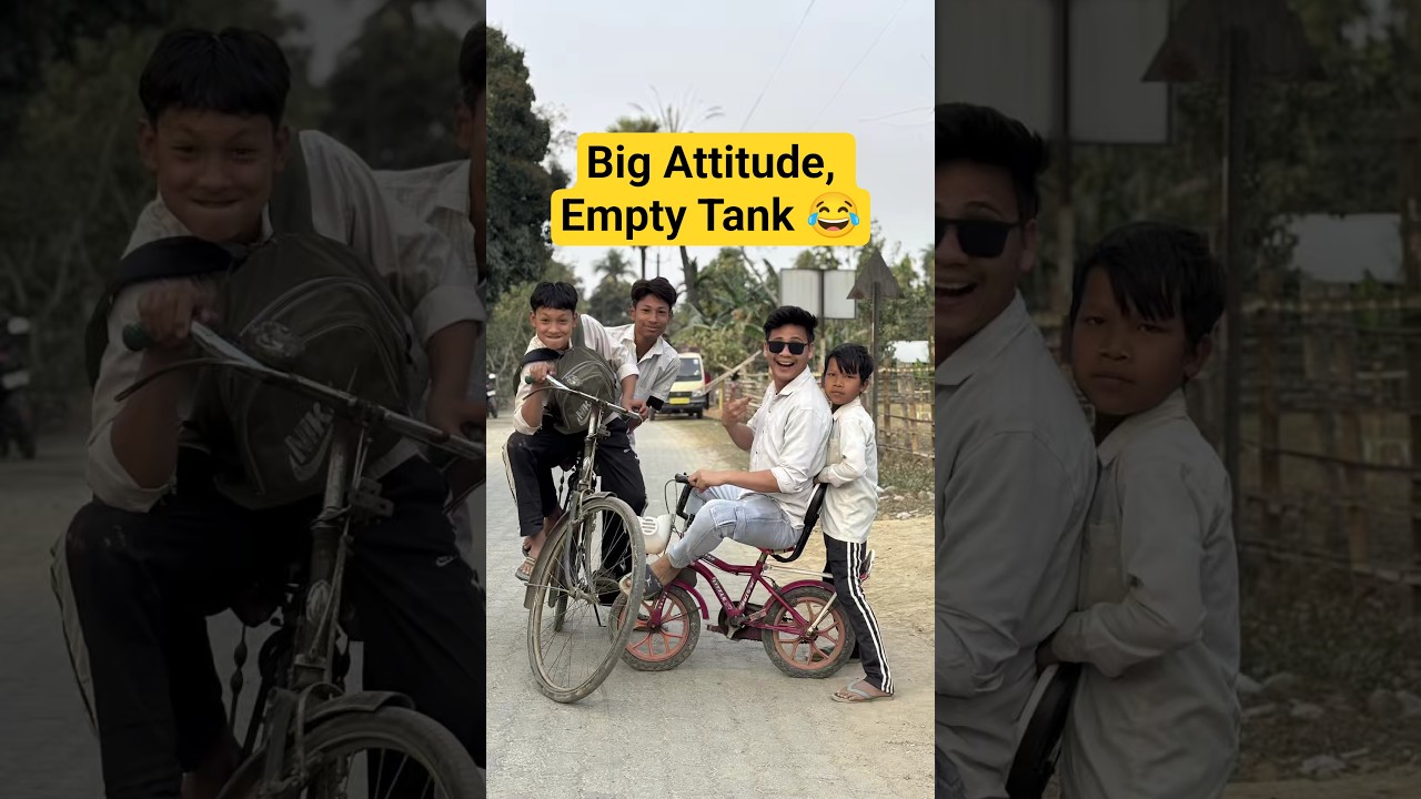 Cool Acting, Zero Fuel 🤡😂! school comedy! tranding shorts!