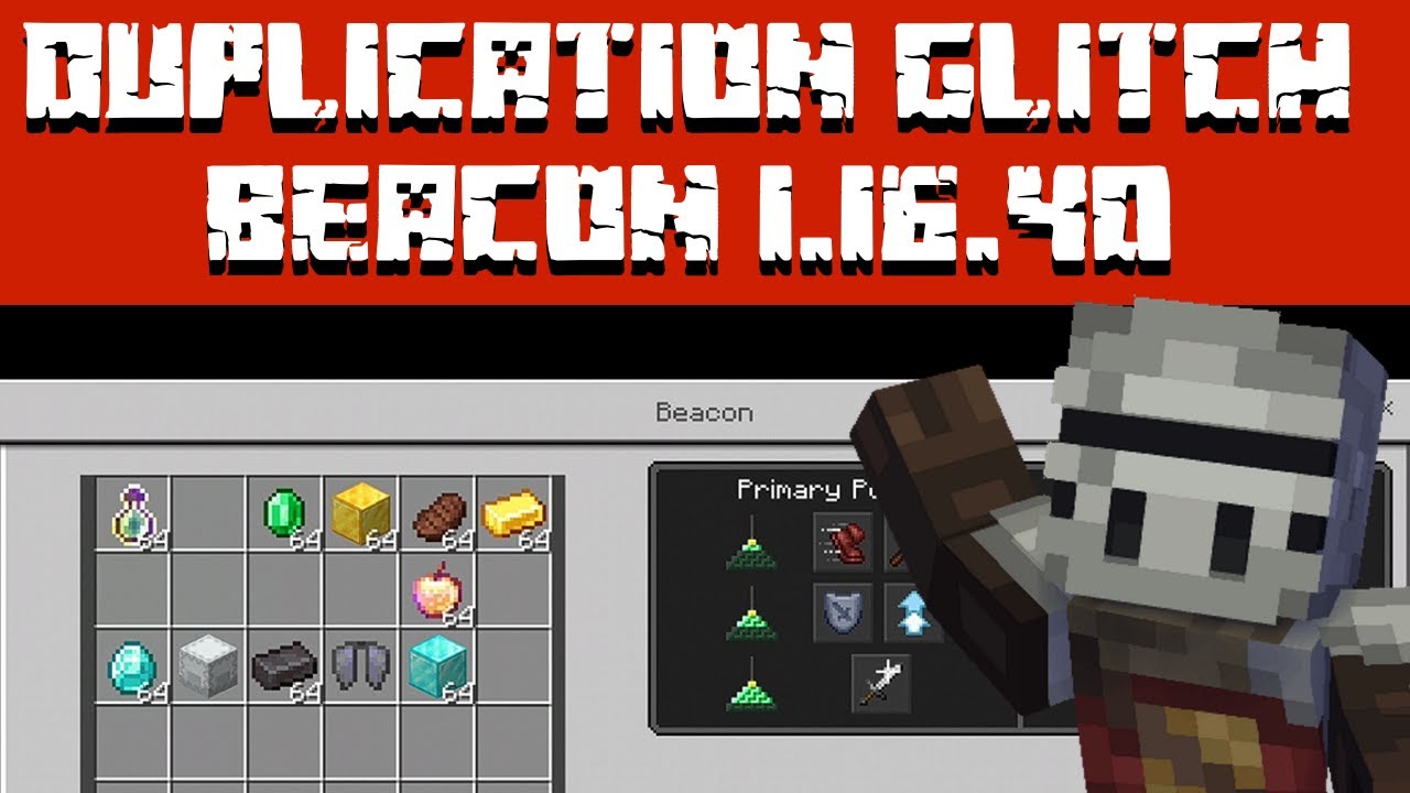 How to do duplication glitch in Minecraft pocket edition [Beacon Duplication Glitch] (Patched)