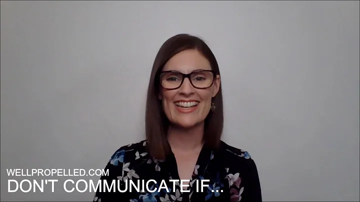 Don't even think about communicating when this hap...