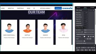Onemate Theme - Html Snippet v14 Odoo