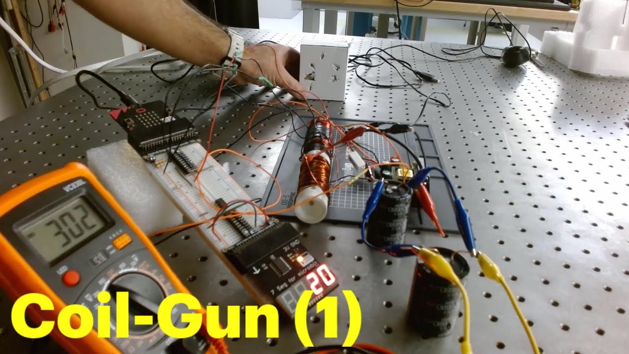 تفنگ الکترومغناطیسی - آزمایش نسخه اول