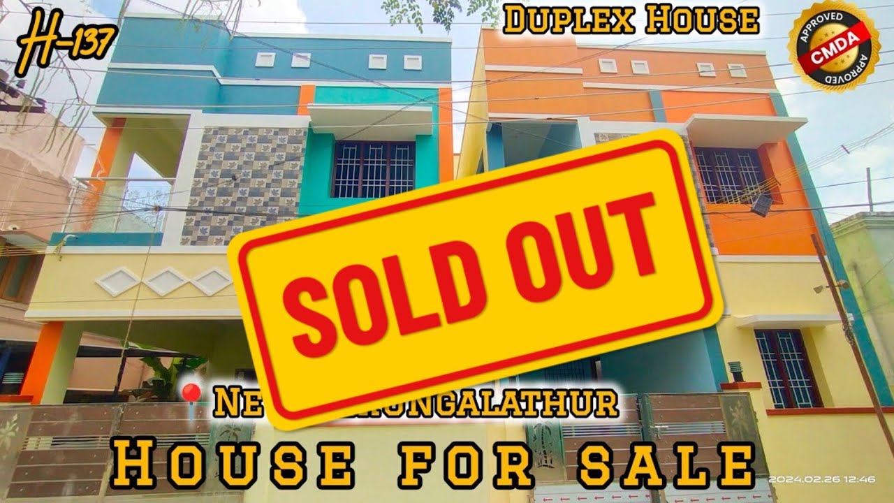 H137 Independent house for sale in Perungalathur 👌 duplex 3bhk west