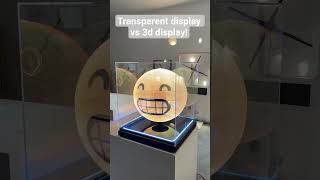 transperent display vs 3d #display #tech #technology #microcontroller #television #transparency#code