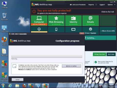 Comment désinstaller AVG AntiVirus Free 2014