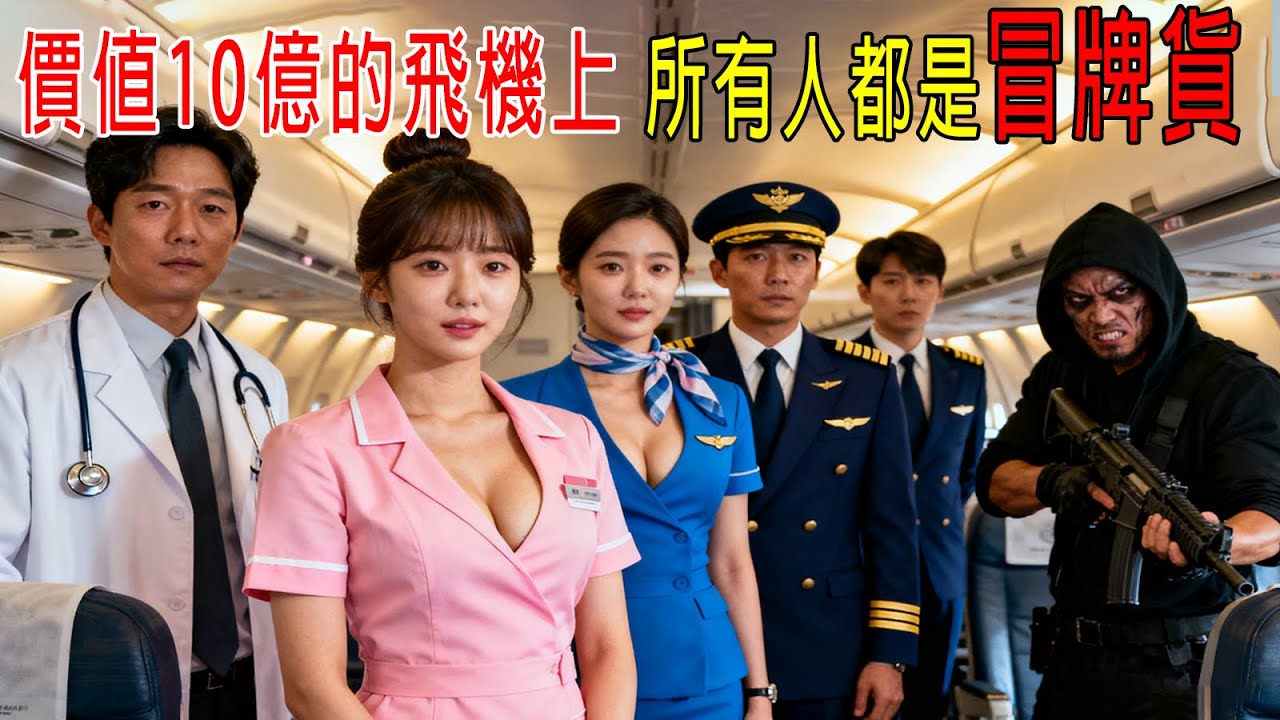價值10億的飛機上，所有人都是【冒牌貨】，空姐是劫匪，機長不會開飛機，醫生是騙子等等，30秒一個反轉