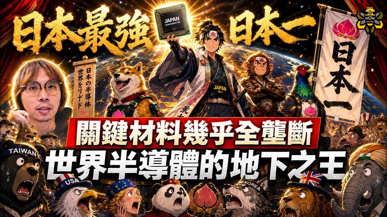為什麼日本如此強大!?半導體世界的低調強者,半導體材料之王!!! 縮圖