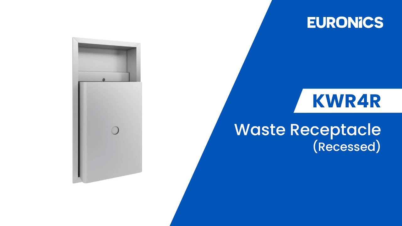 Recessed Waste Receptacle (KWR4R) EURONICS INDIA YouTube