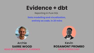 Hands on Keyboard with Evidence and dbt [FR]