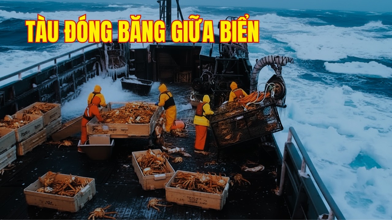 Ловля королевского и снежного крабов в Беринговом проливе при температуре -40°C | Опасная работа,...