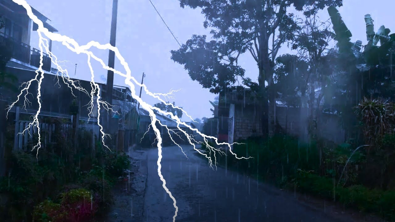 RAIN and THUNDER Sounds to Sleep Fast | Goodbye Insomnia with Heavy ...