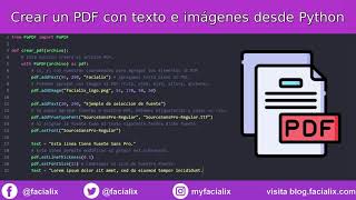 Crear un archivo PDF con texto e imágenes desde Python