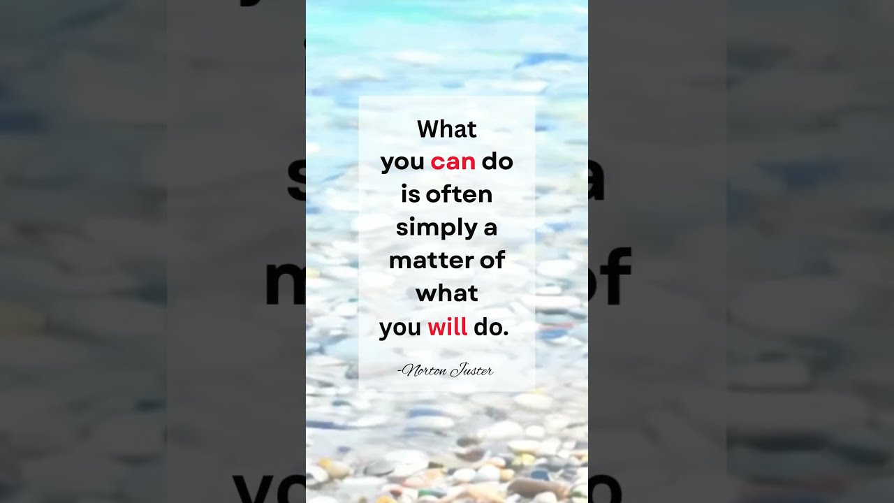 Morning Wise Saying What you can do is 