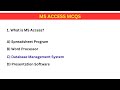 Top 30 MS Access MCQs | Microsoft Access Quiz for Exams &amp; Interviews