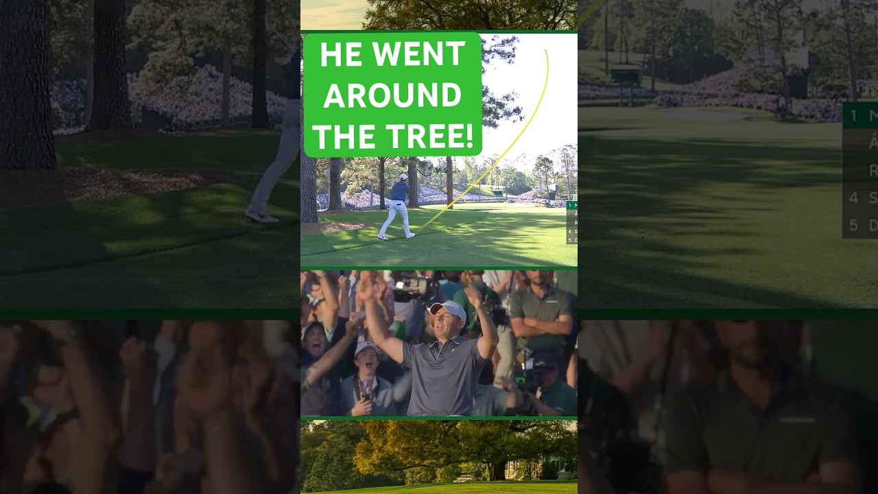 🏌🏻‍♂️ Rory's EPIC shot & win ⛳️ High, towering draw 