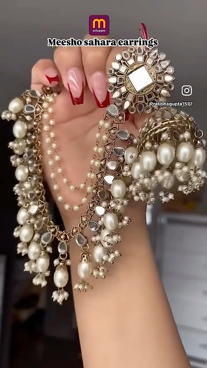Meesho*Huge*Trendy sharara earing unboxing || Meesho Ka hain Suchi #short #shortsviralvideo #youtube