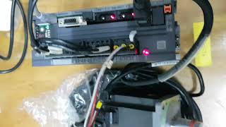 Testing JOG Mitsubishi Servo Drive MR-J4-70B 750W servo drive S/N : P39Q11031