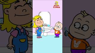 Let's Brush Teeth | Naughty Orange Germ | Healthy Habits | Kids Songs #shorts