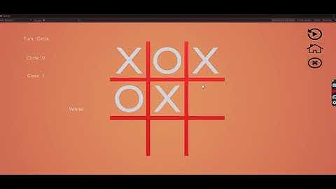 Tic Tac Toe  Made In Unity