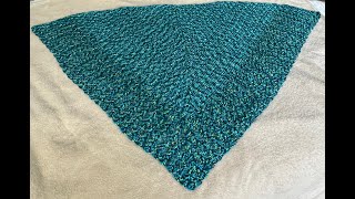 How to Crochet the Iris Shawl right handed